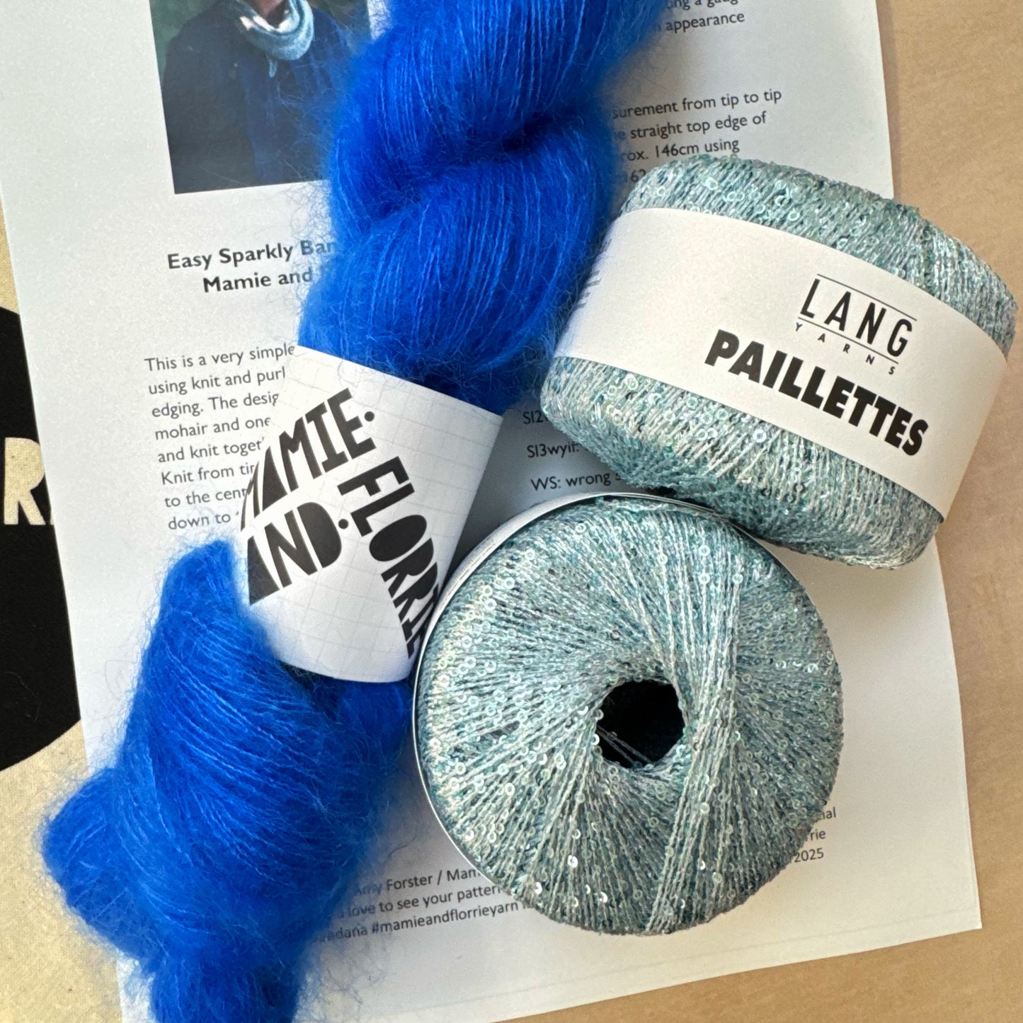 Easy Sparkly Bandana Kit : Paddle Boarding at Lligwy and Blue Sprinkles