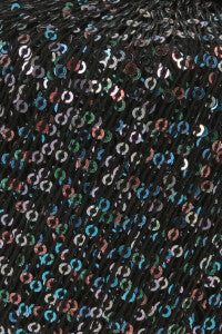 Paillettes by Lang Yarn - Black with Peacock and Burgundy (04)