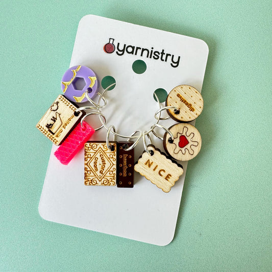 Biscuit Stitch Markers by Yarnistry