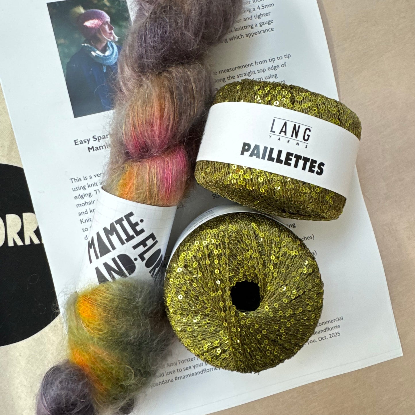 Easy Sparkly Bandana Kit : Finnieston Nights and Green Sparkles