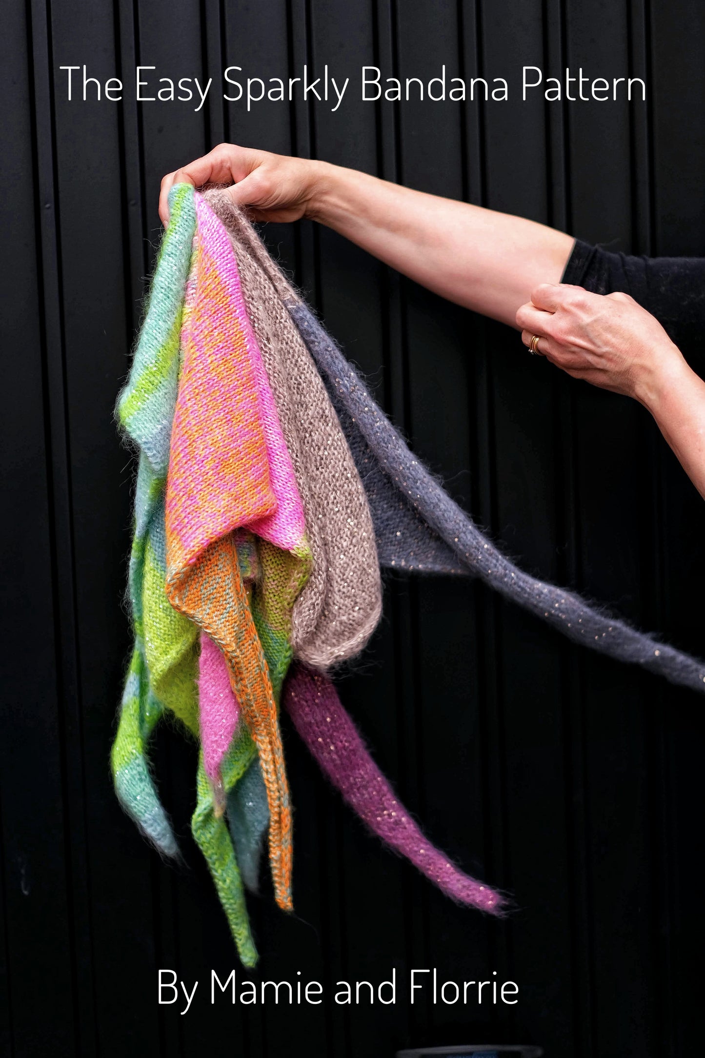 Easy Beaded Bandana Kit - Yego Scooters Mohair and Turquoise Rocaille by Rico