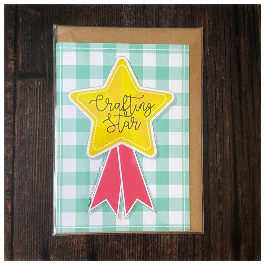 "Crafting Star" Card by Tilly Flop Designs