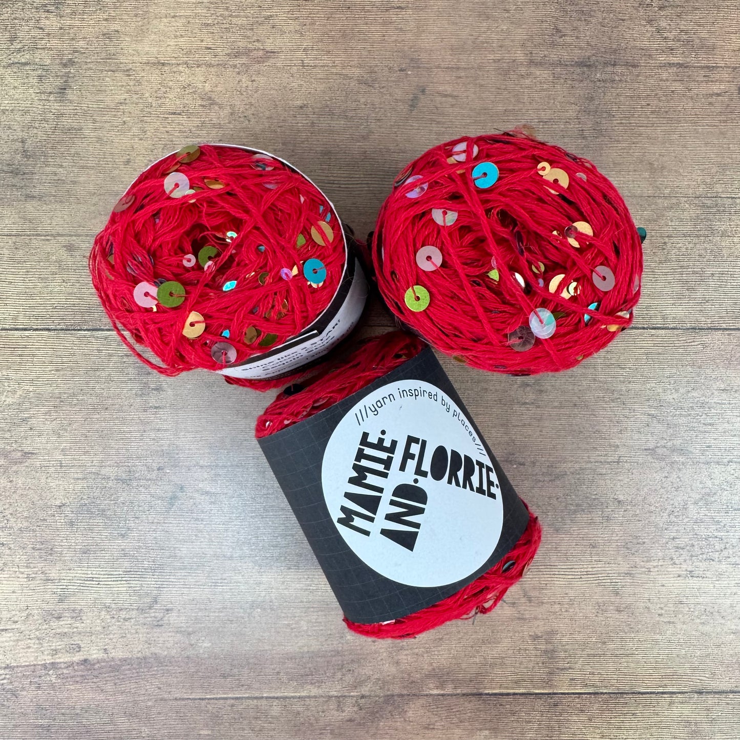 Shine like a STAR! Red - Multi Coloured Sequins