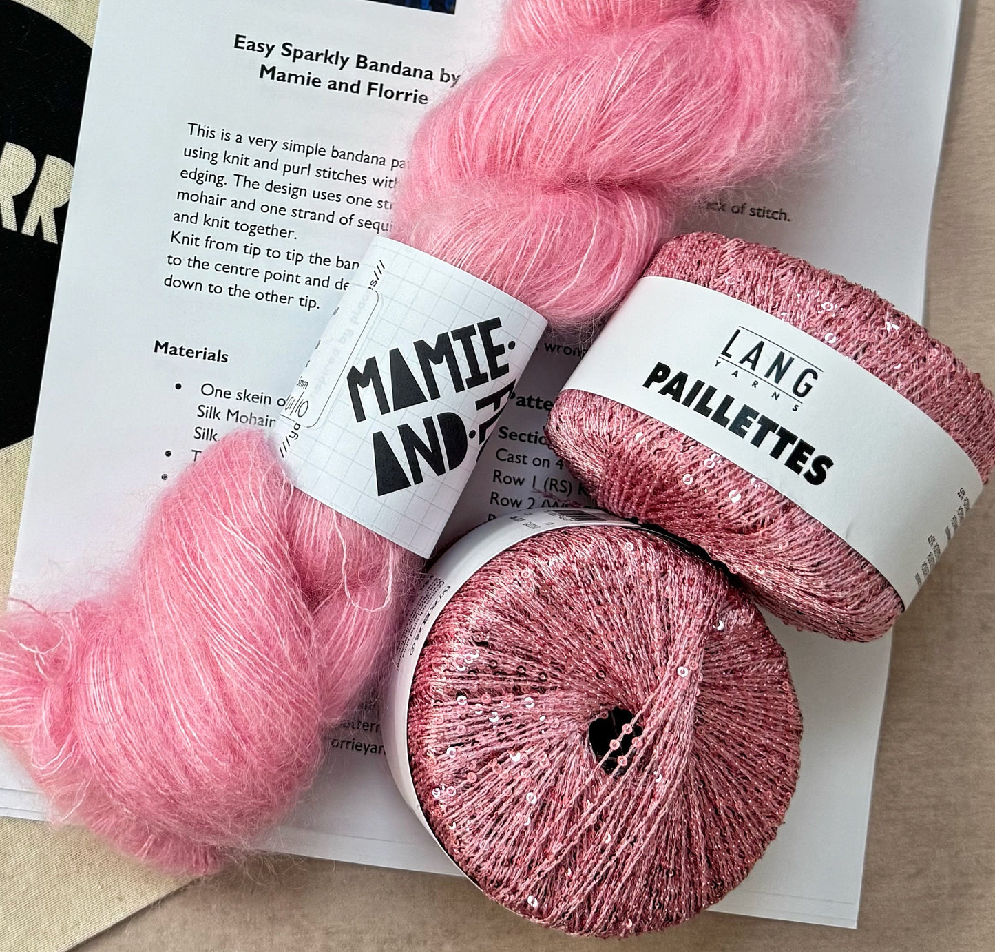 Easy Sparkly Bandana Kit : Vinoy Park and Pink Sparkles