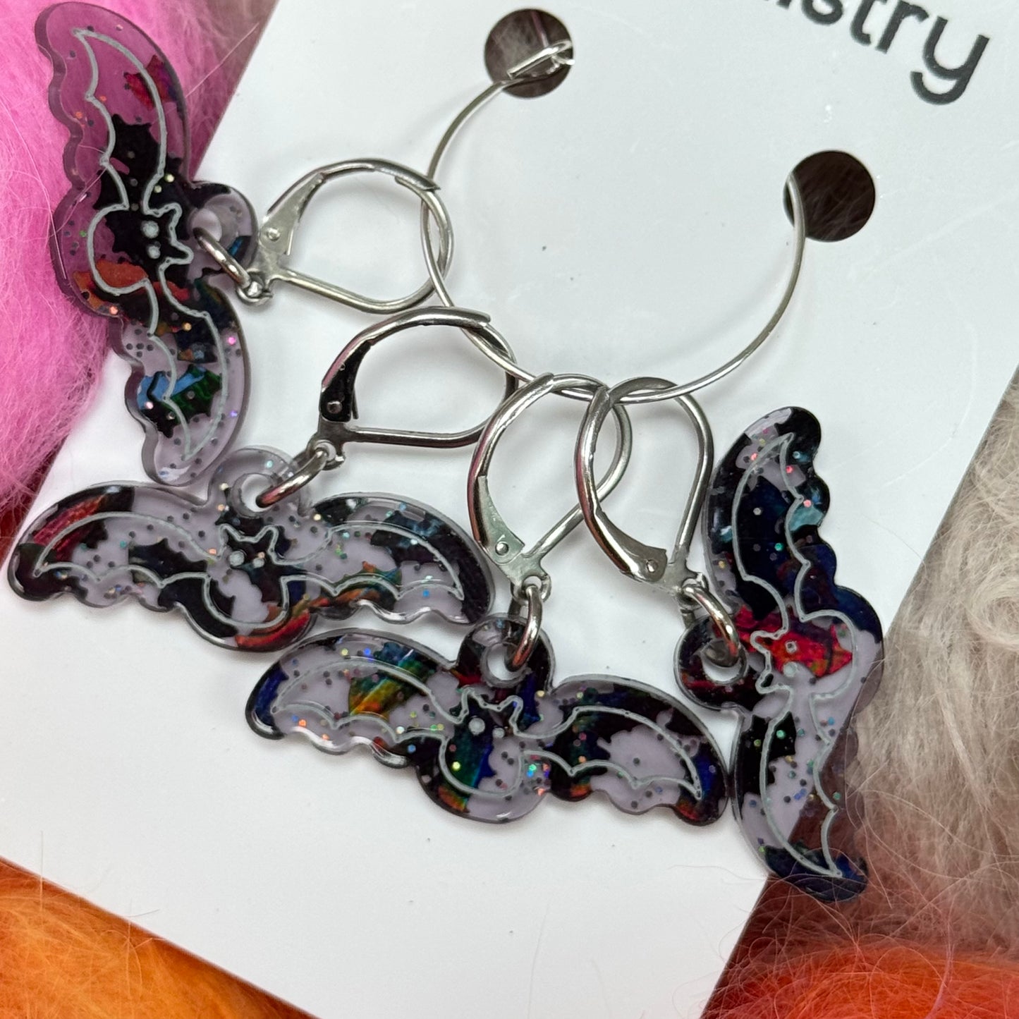 Bats Stitch Markers by Yarnistry