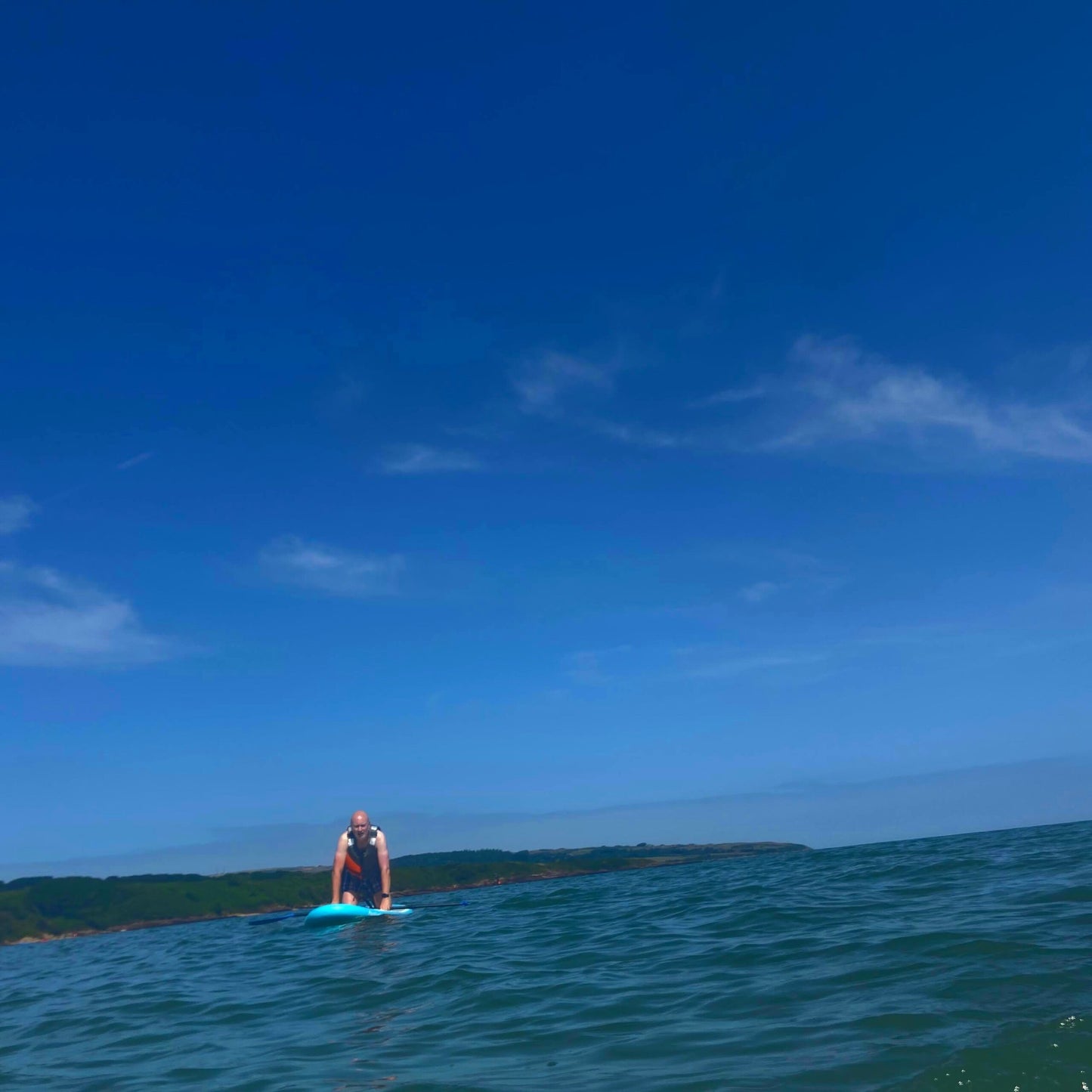 Paddle Boarding at Lligwy Beach - Bluefaced Leicester Sock