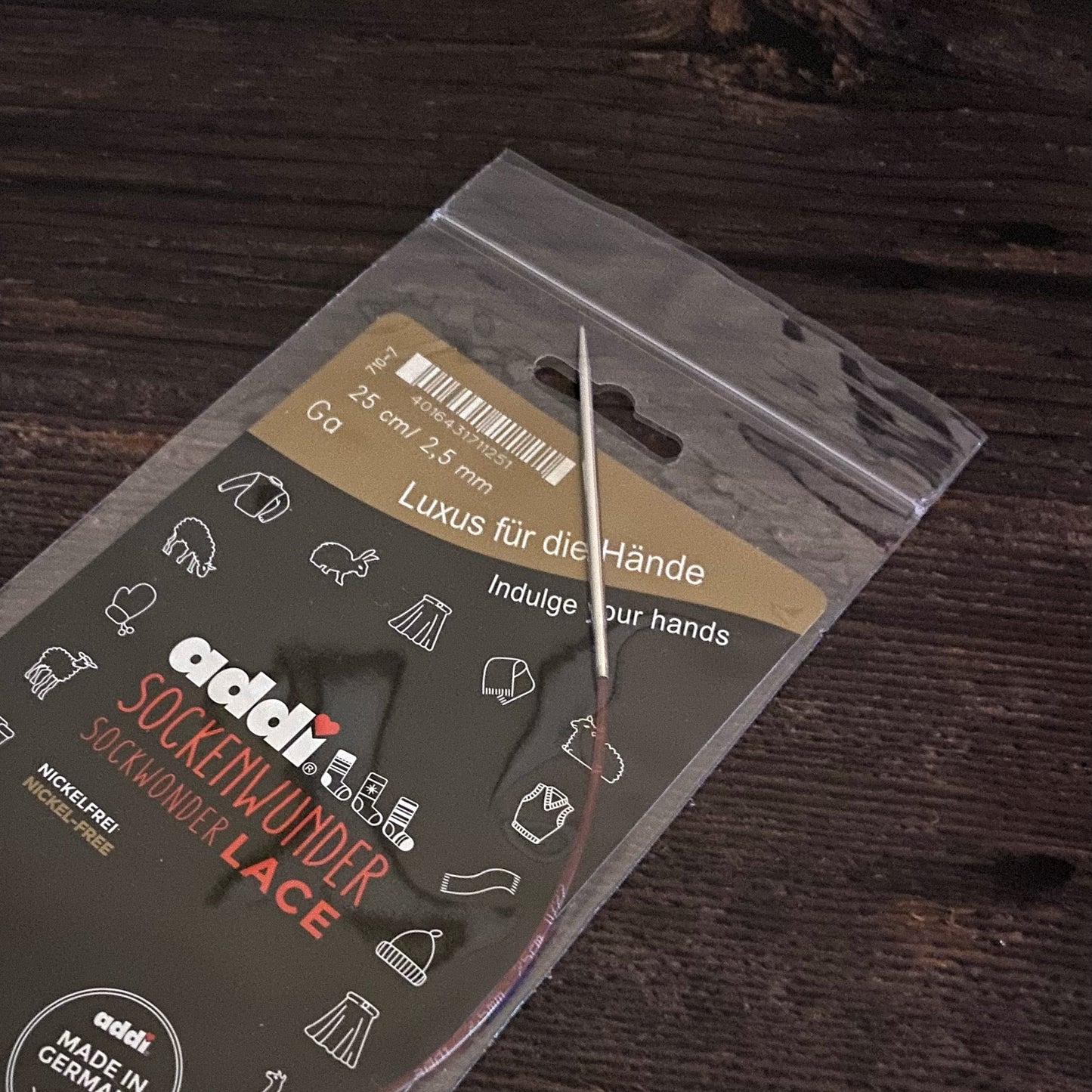 Addi Sockwonder Knitting Needle : 2.5mm