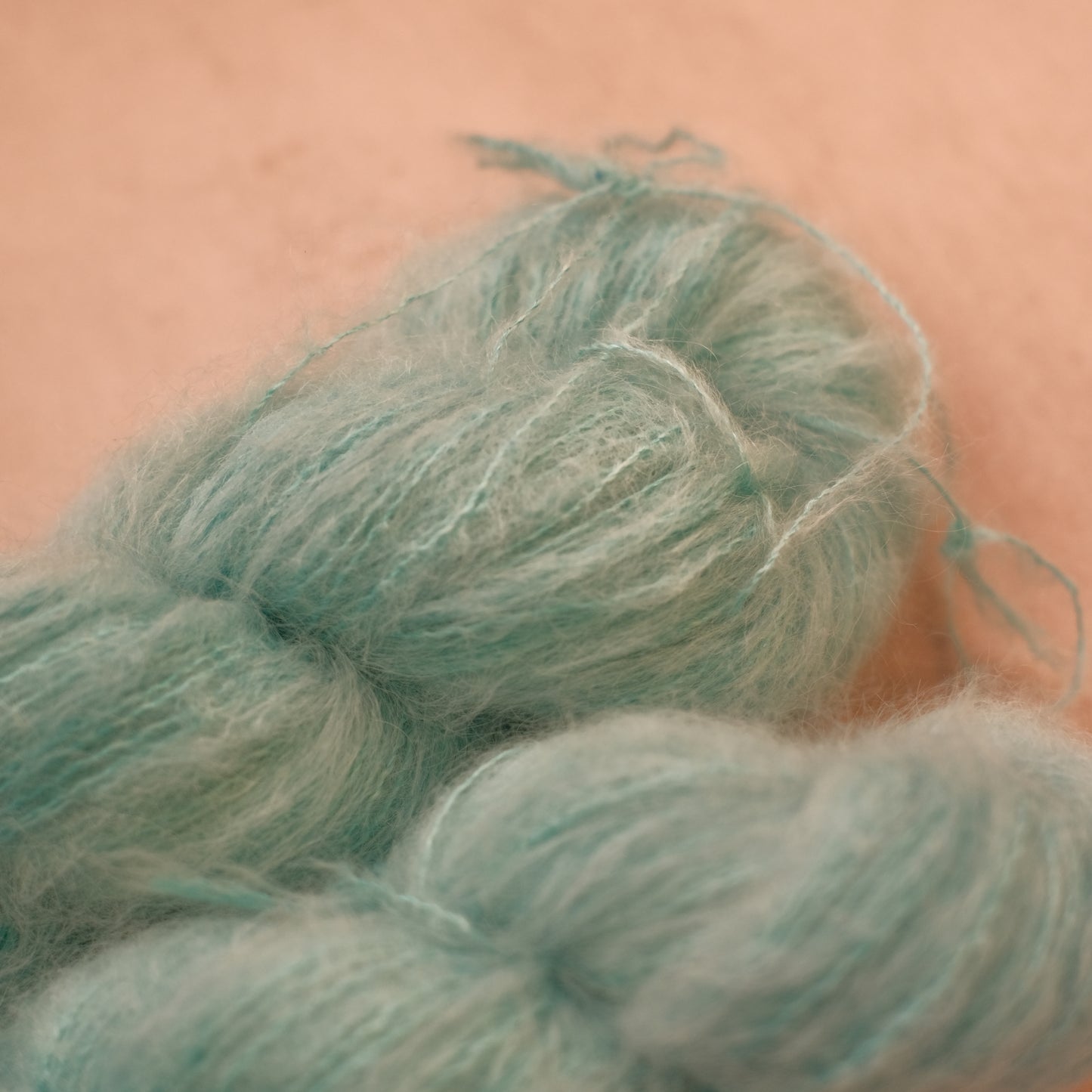 Ice Swim at Combs - Silk Suri Alpaca Fluff Fingering