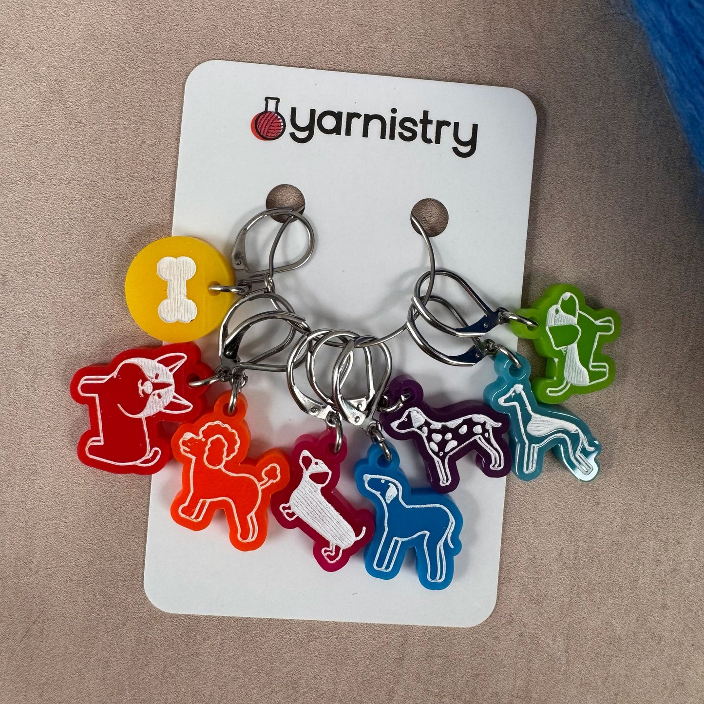 Give a Dog a Bone! Stitch Markers by Yarnistry