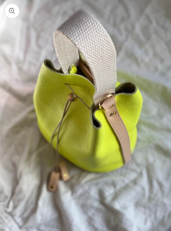 Geo Metry Poppy 2 Bag Neon Yellow Mamie and Florrie