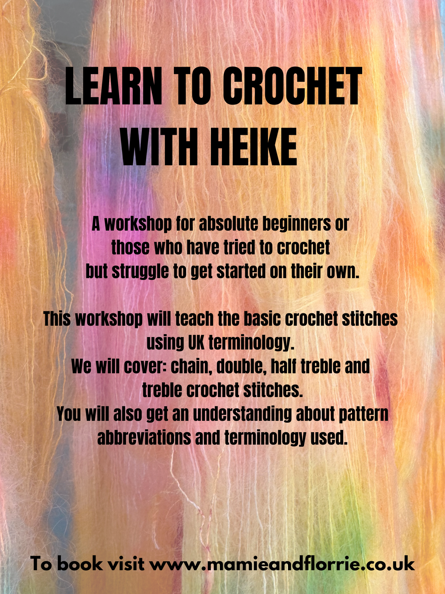 Learn to Crochet with Heike - Beginners Class