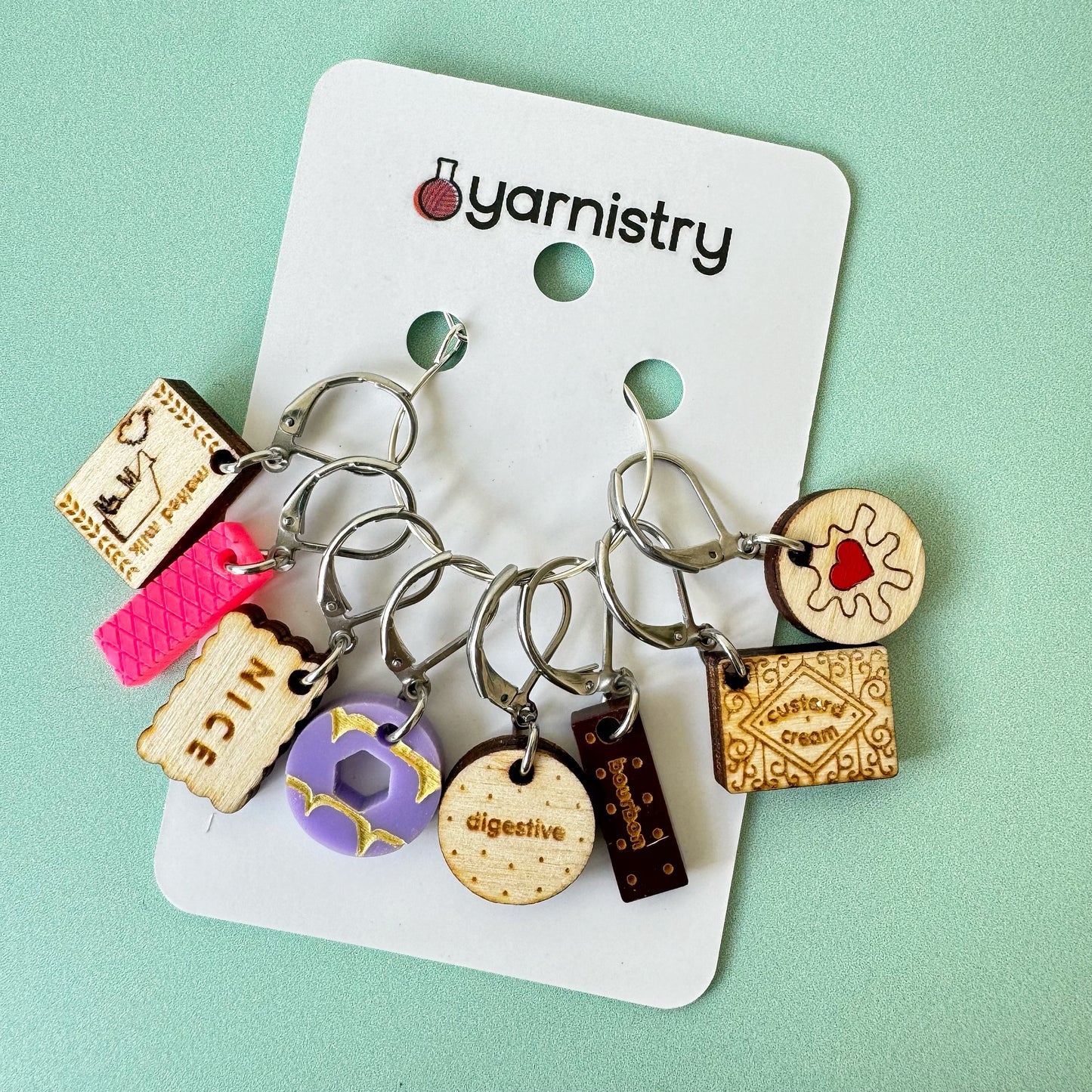 Biscuit Stitch Markers by Yarnistry