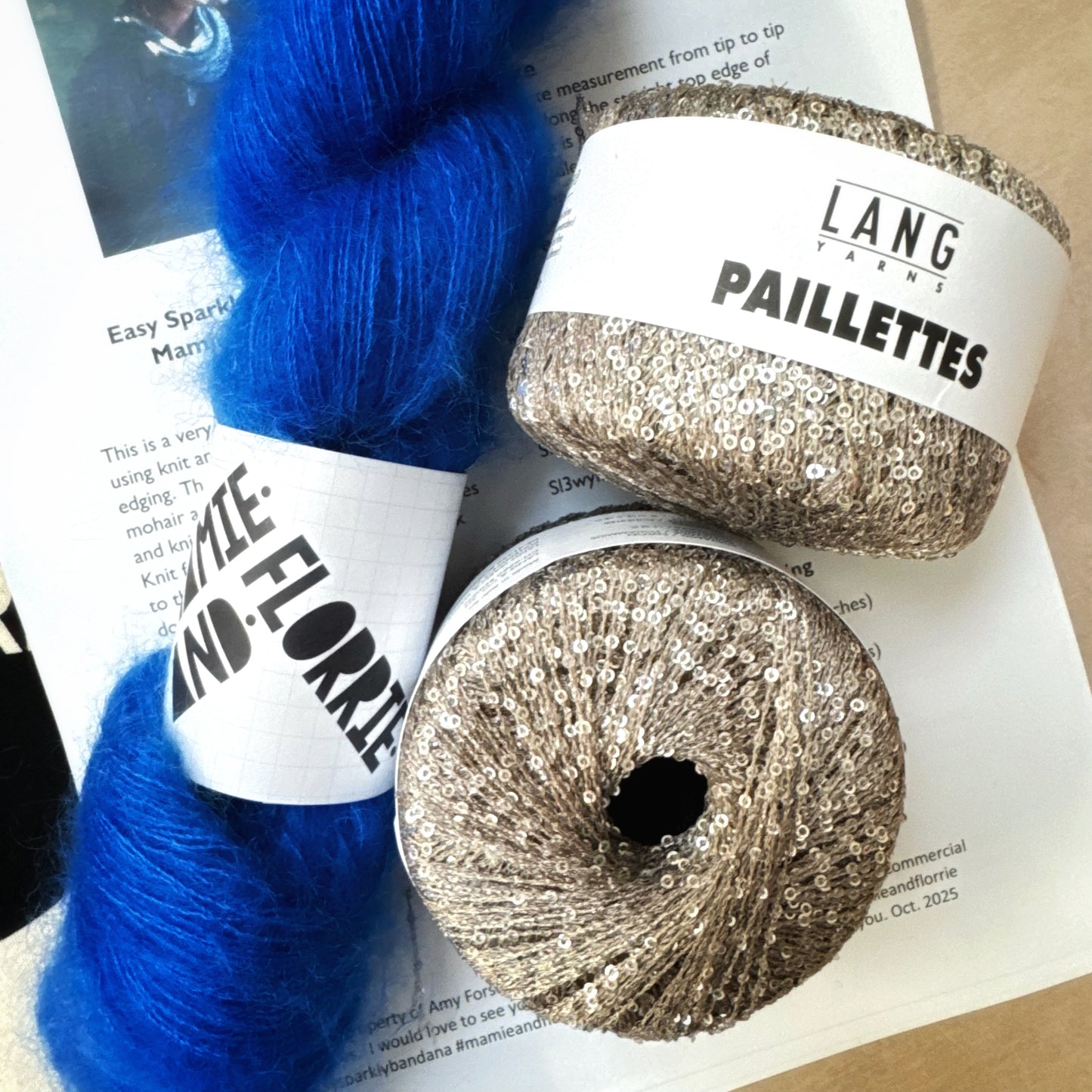Easy Sparkly Bandana Kit : Paddle Boarding at Lligwy and Silver Sparkles