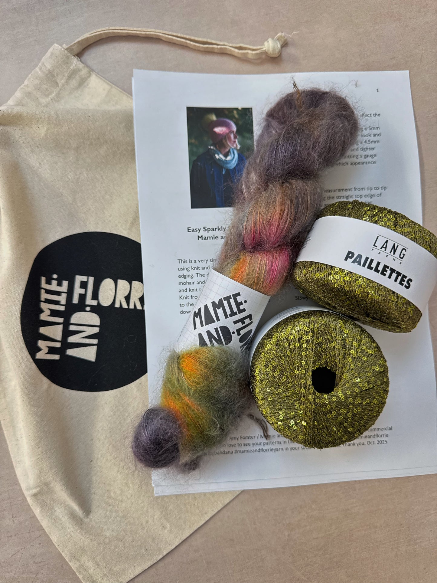 Easy Sparkly Bandana Kit : Finnieston Nights and Green Sparkles