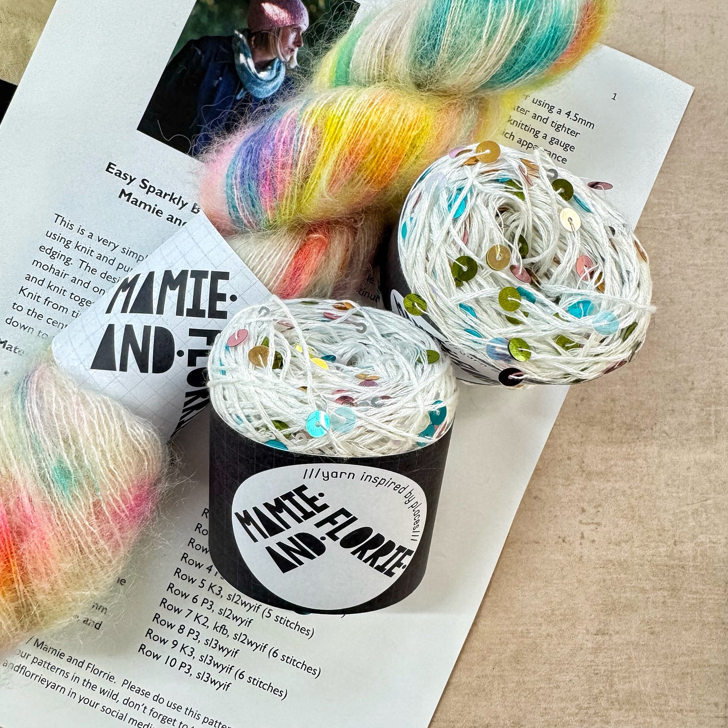 Shine Like a Star Bandana Kit : Swizzels Mohair and Sequins