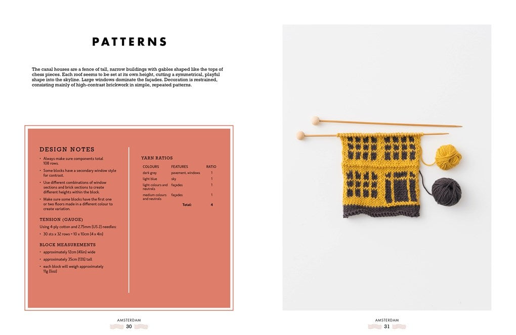 Knit The City Building Blocks: Mix and match knitting charts for iconic city buildings by Jake Henzler