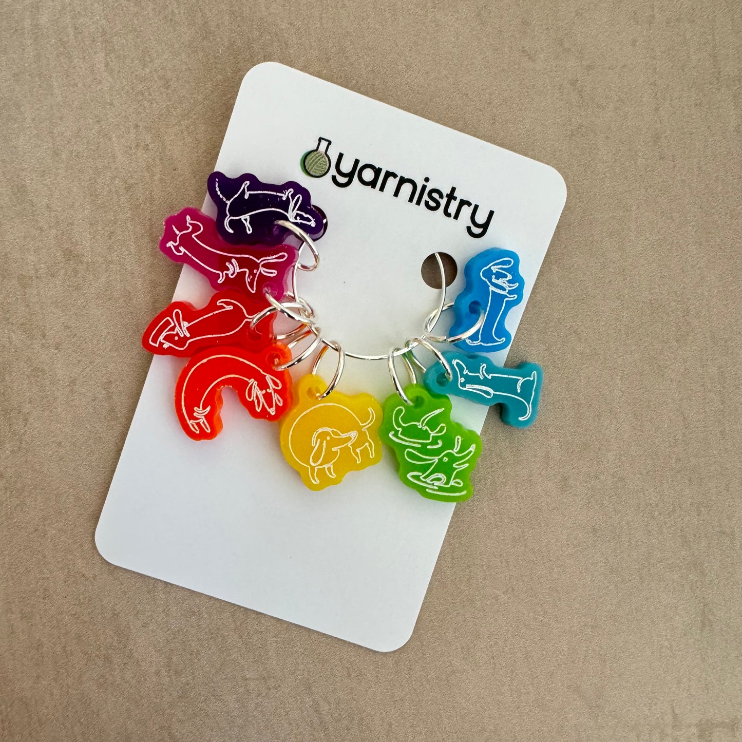 Dogs Stitch Markers by Yarnistry