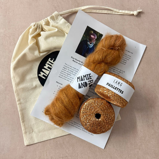 Easy Sparkly Bandana Kit : Kicking the Leaves at Hyndland and Gold Sparkles