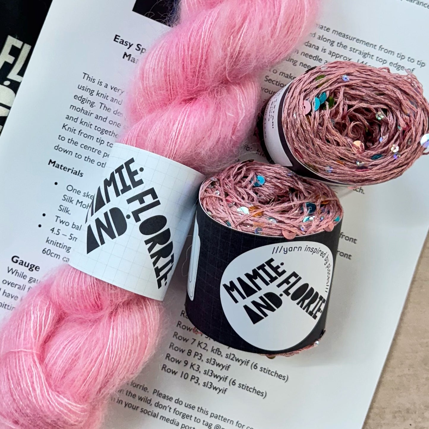 Shine Like a Star Bandana Kit : Mohair and Sequins