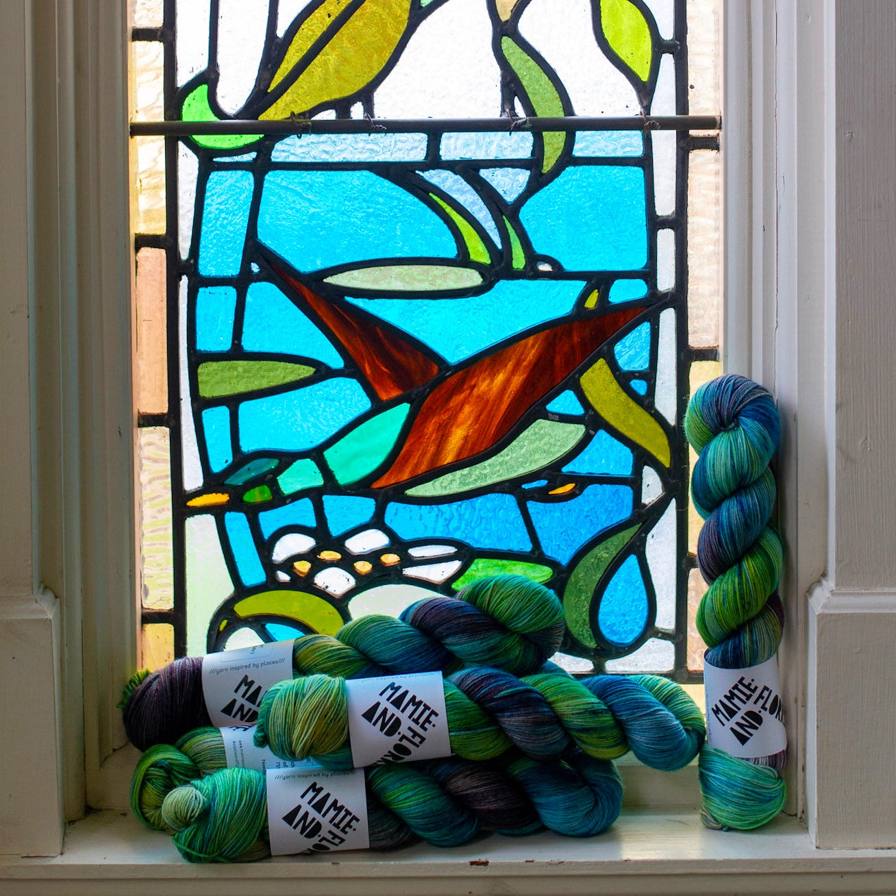 The Ducks Stained Glass, Victoria Baths - Merino Sock