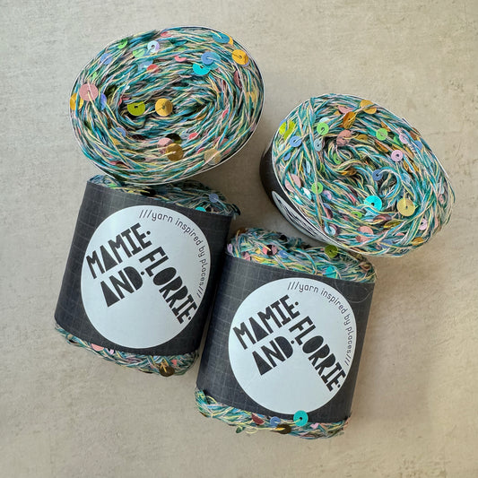 Shine like a STAR! Pink - Green Multi Sequins - Large