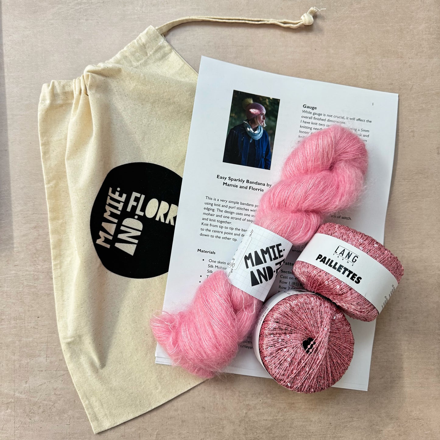 Easy Sparkly Bandana Kit : Vinoy Park and Pink Sparkles