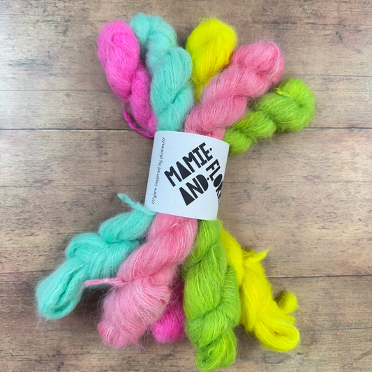 5 x Alpaca Mini Skein - Neons