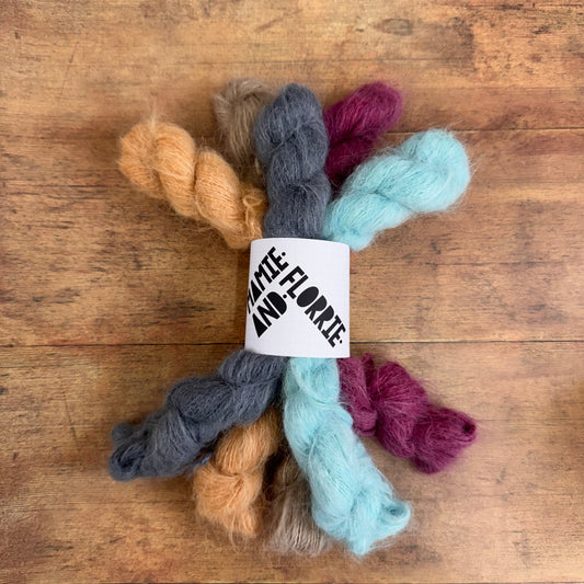 5 x Alpaca Mini Skein Bundle - Naturals