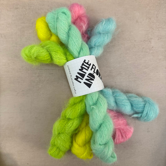 5 x Alpaca Mini Skein - Neons