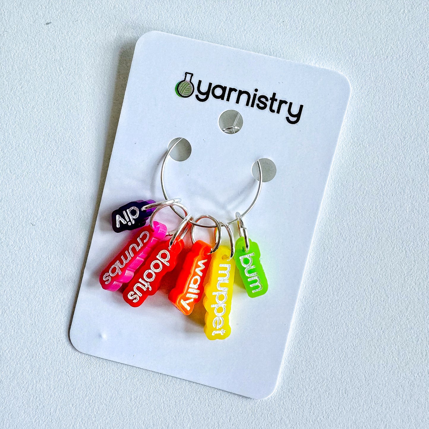 Child Friendly Swears Stitch Markers by Yarnistry