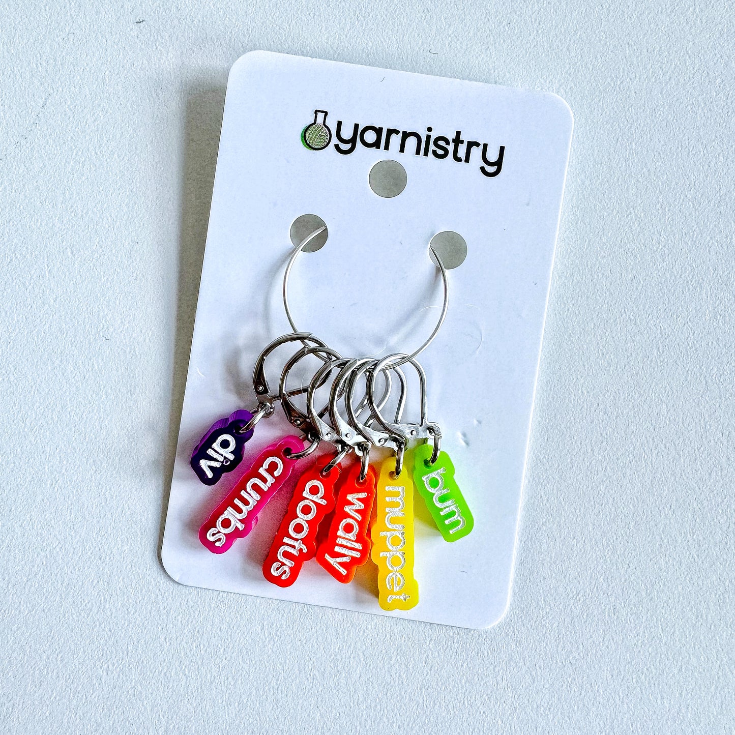 Child Friendly Swears Stitch Markers by Yarnistry