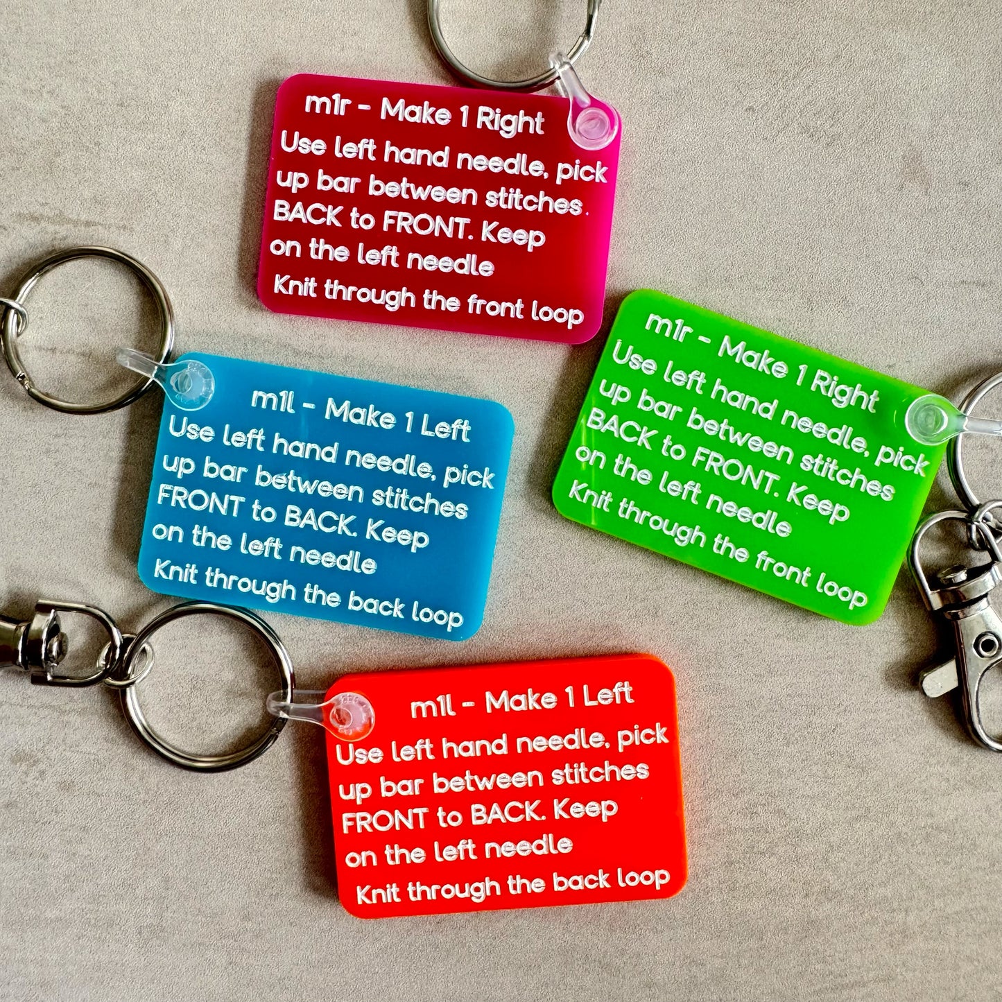 M1L / M1R Key Ring by Yarnistry