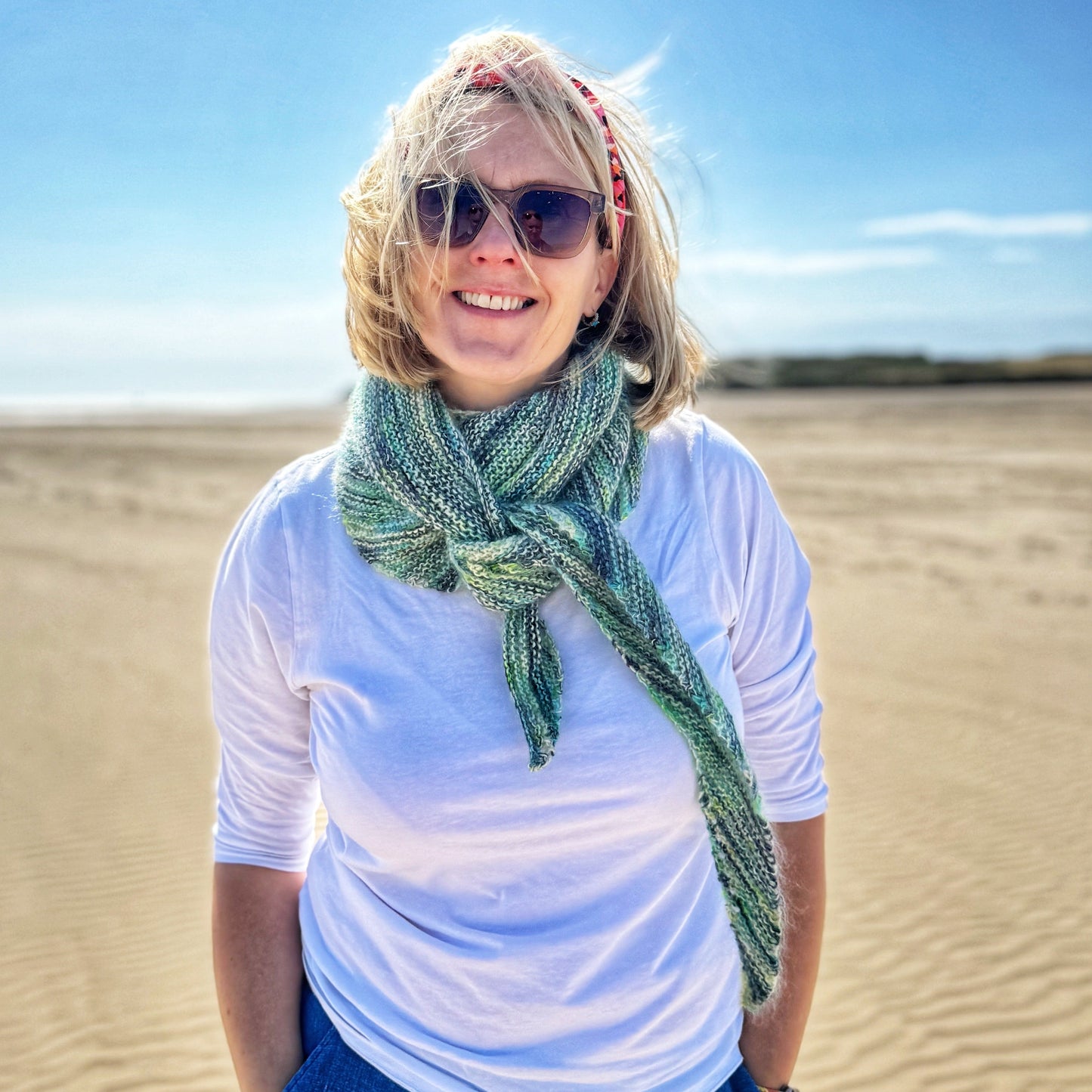 Linus Shawl Kit - Newborough Beach - Mohair