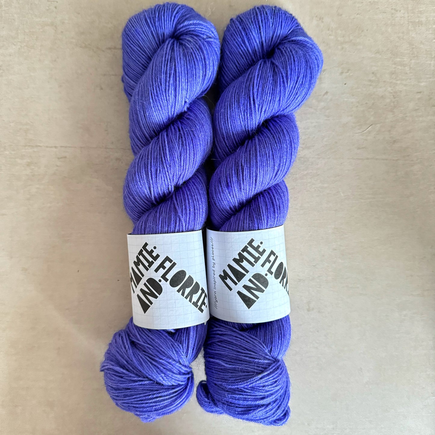 That Lilac Door at Montmartre - Bluefaced Leicester Sock