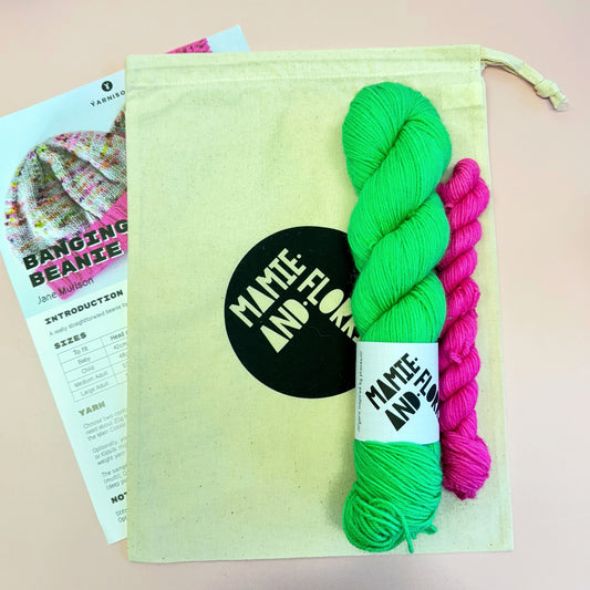 Banging Beanie Kit - Under the Gunnera / Pink