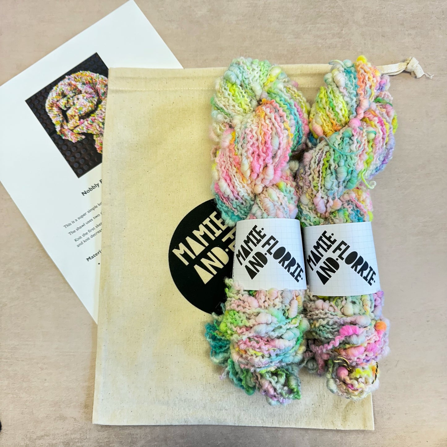 Nobbly Bobbly Shawl Kit - Swizzels