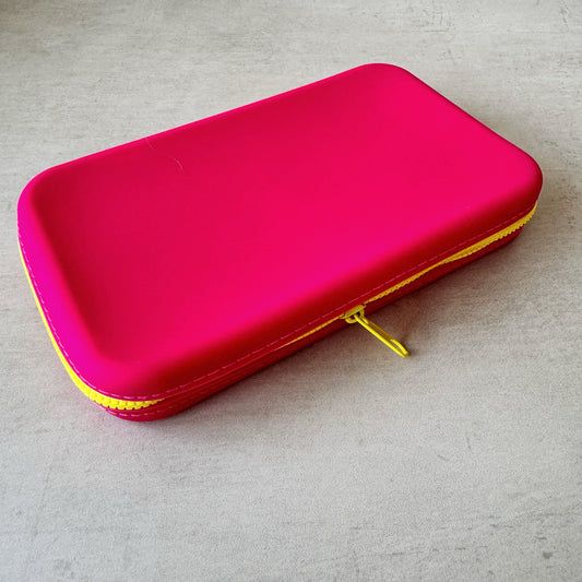 Red Rectangular Notions Pouch