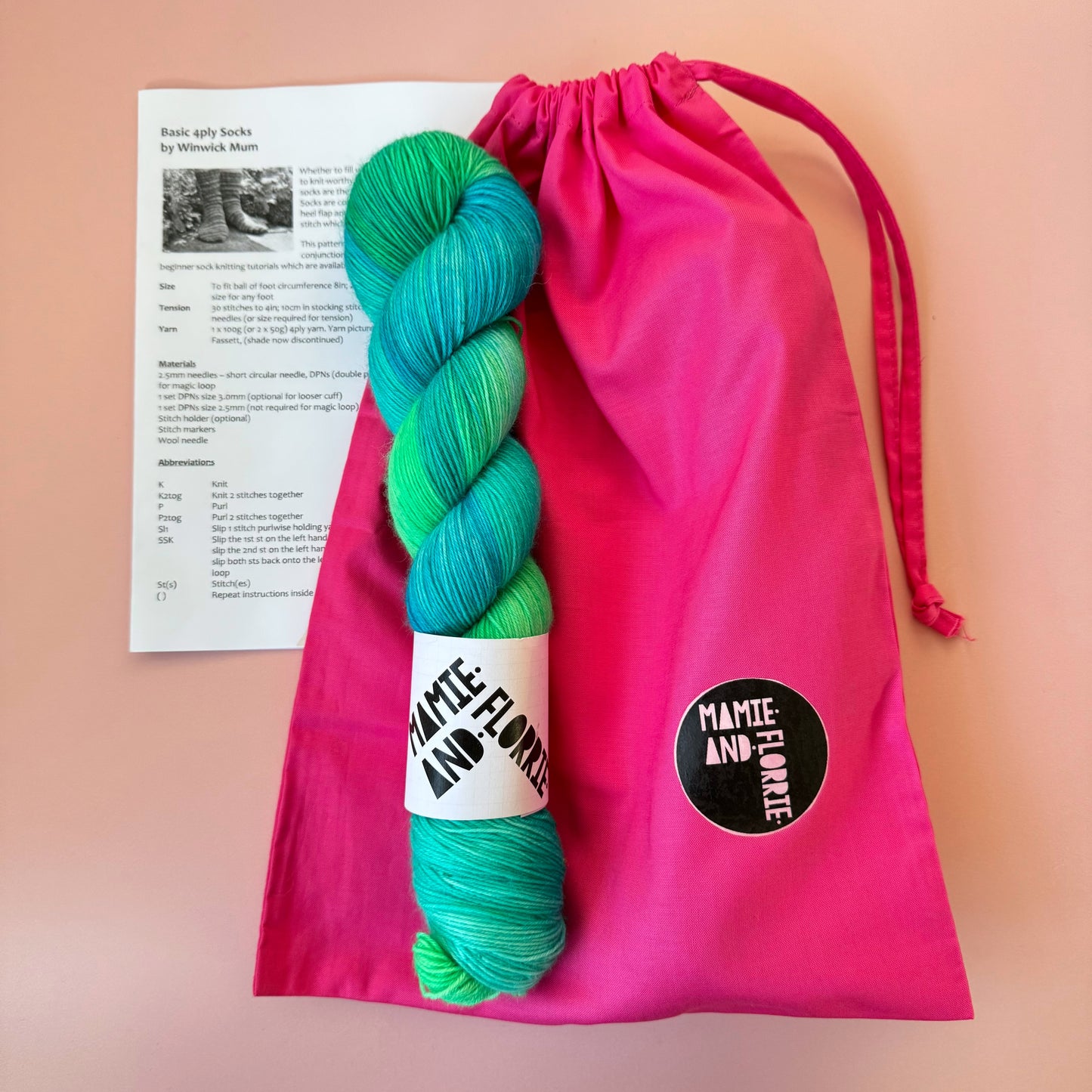 The Perfect Beginners Sock Knitting Kit - Beach Huts in the Caribbean