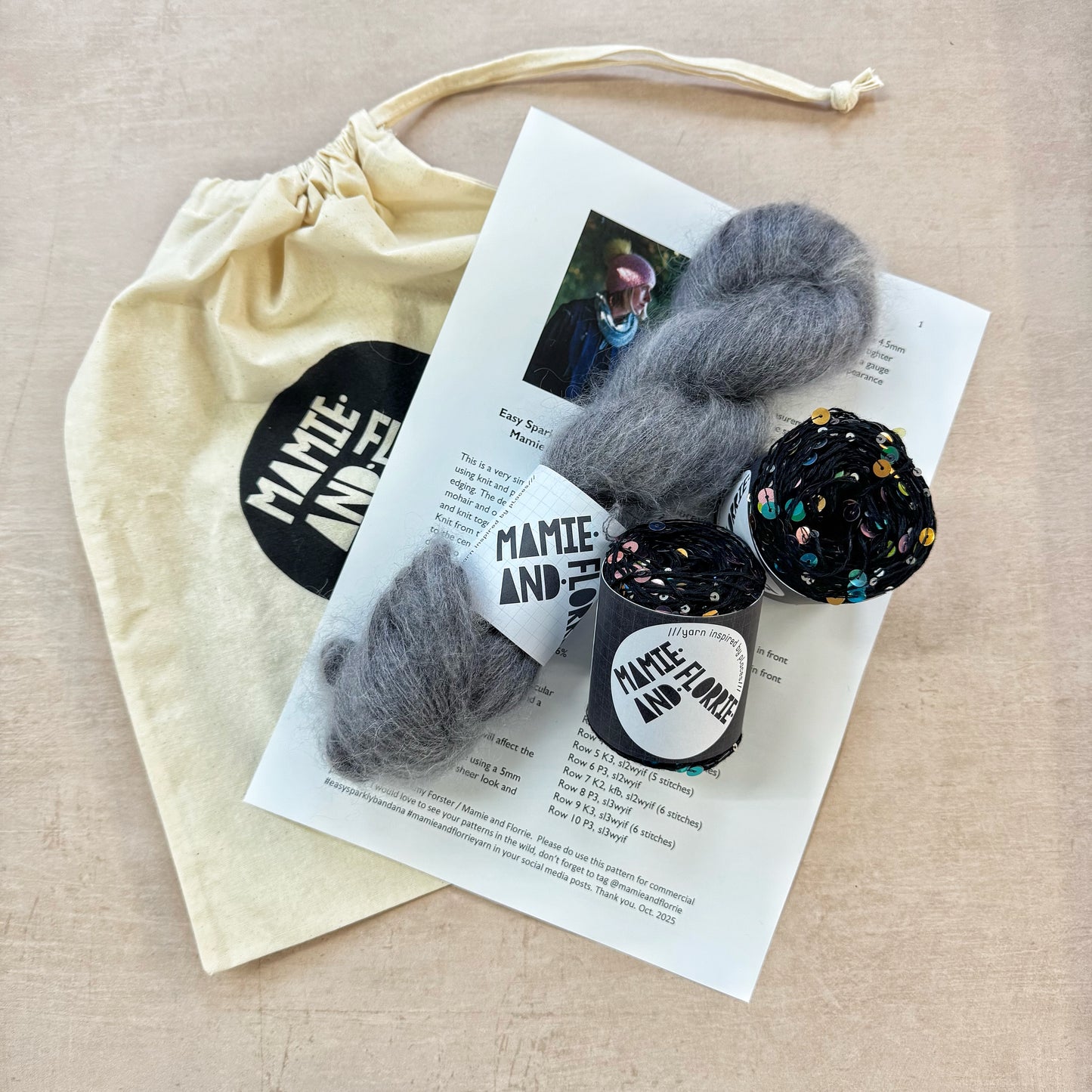 Shine Like a Star Bandana Kit : Taxal Skies with Black Multi Sequins