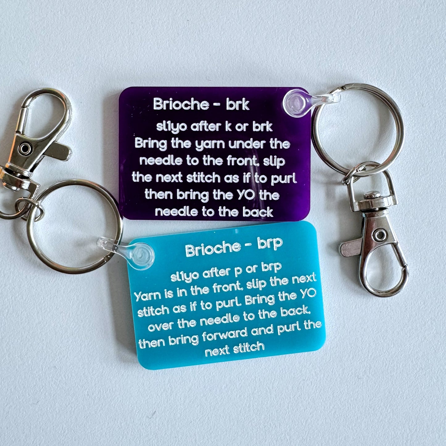 Brioche Instructions Key Ring by Yarnistry