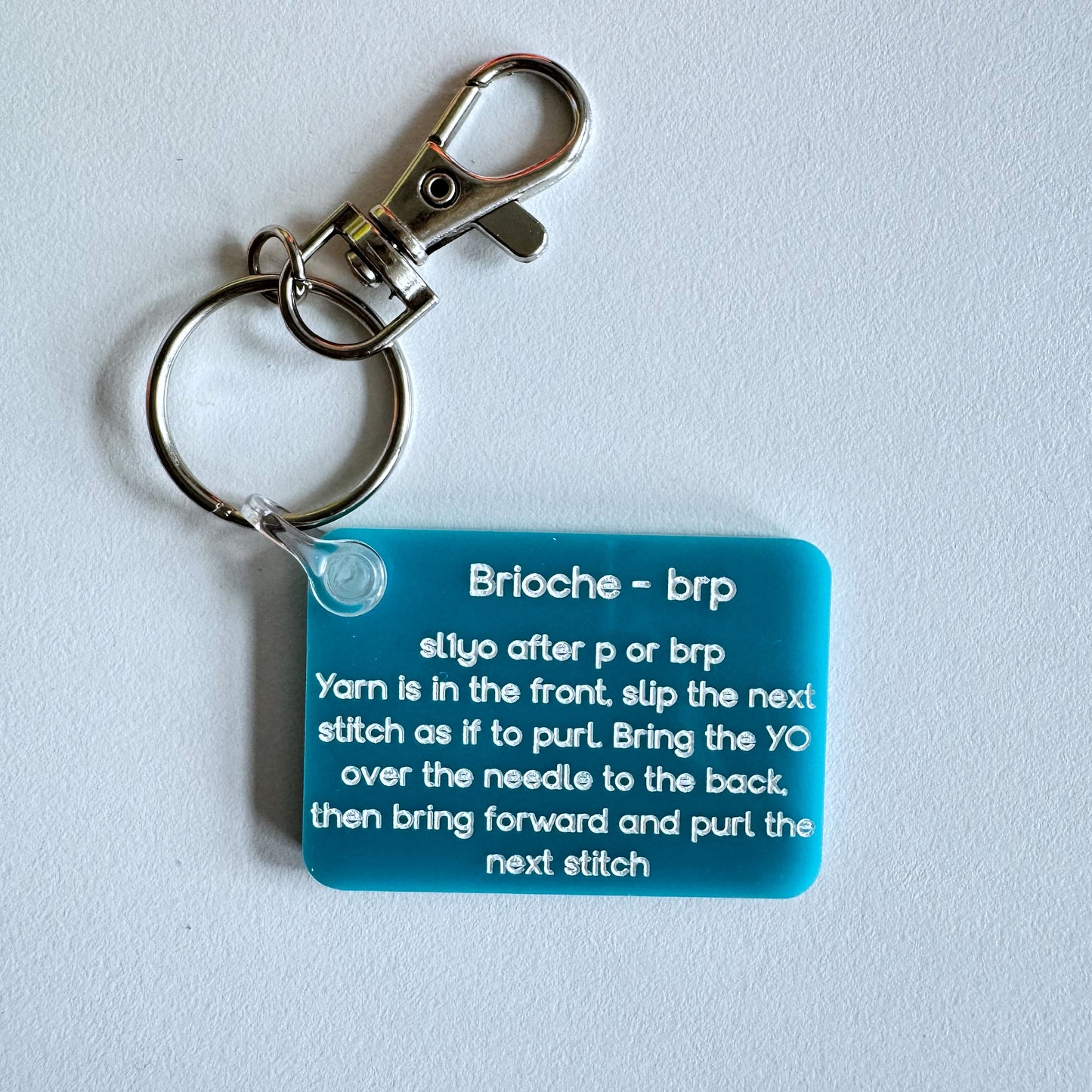 Brioche Instructions Key Ring by Yarnistry