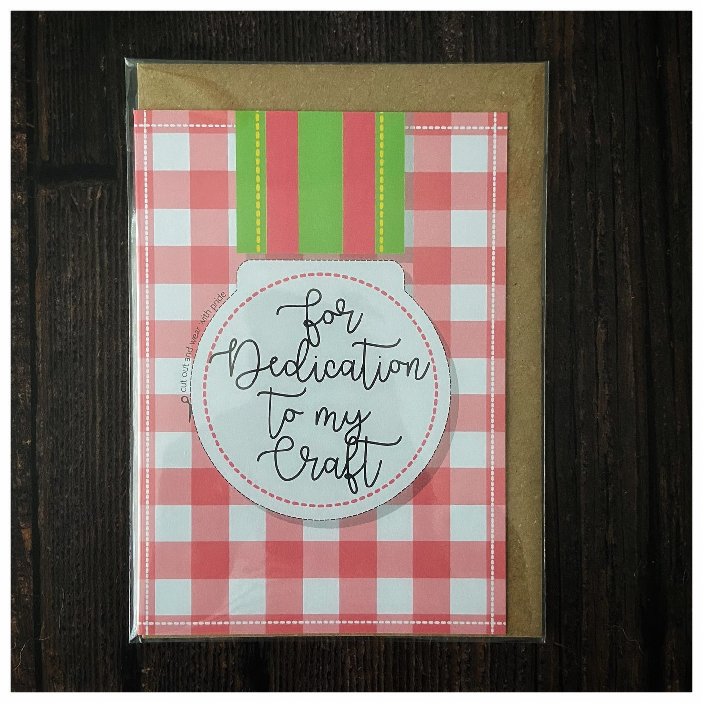"For Dedication to my Craft" Card by Tilly Flop Designs