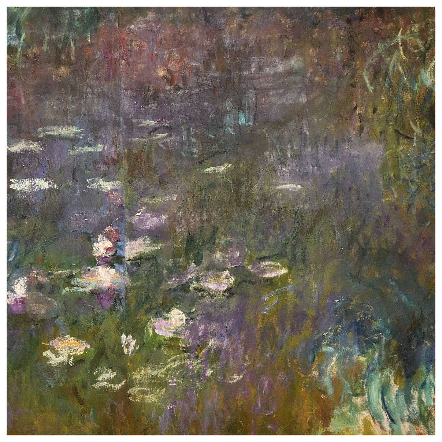 Monets Seerosen im Musee de l'Orangerie – Seiden-Mohair