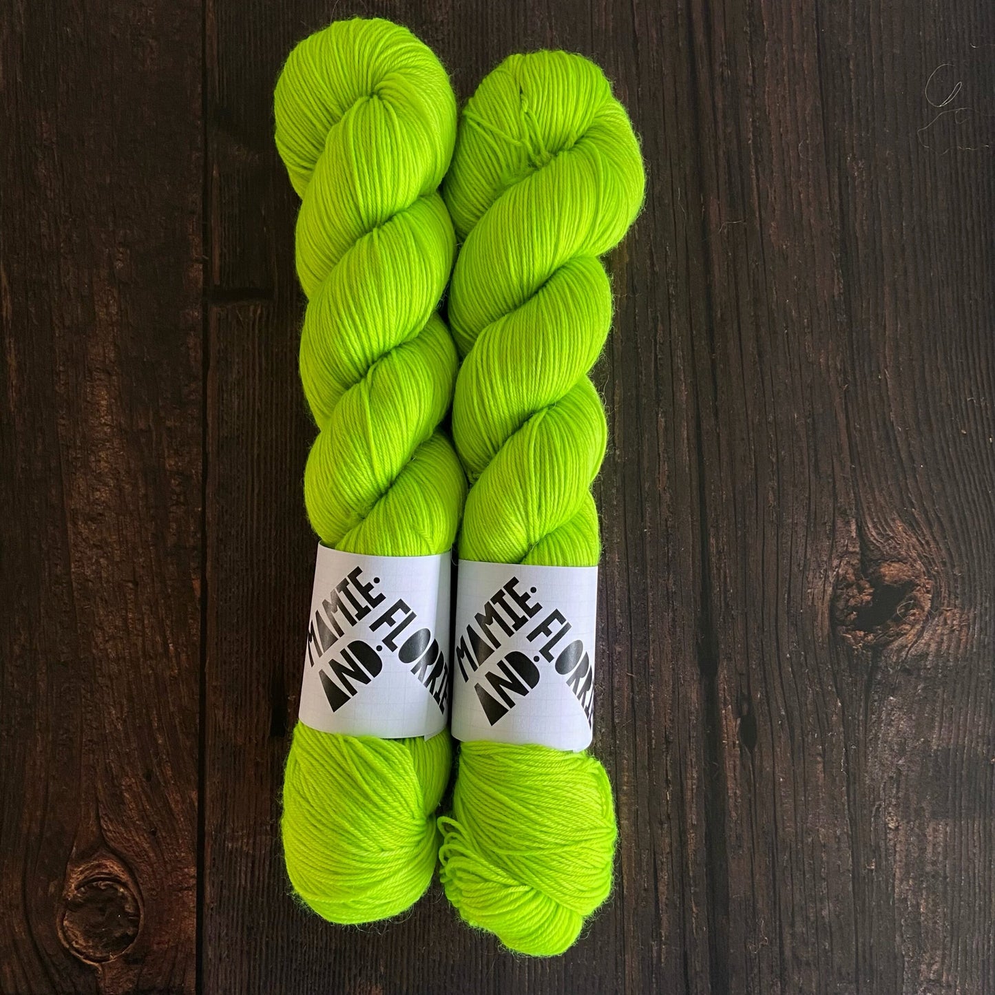 80's at Le Louvre Neon Lime - Merino Sock