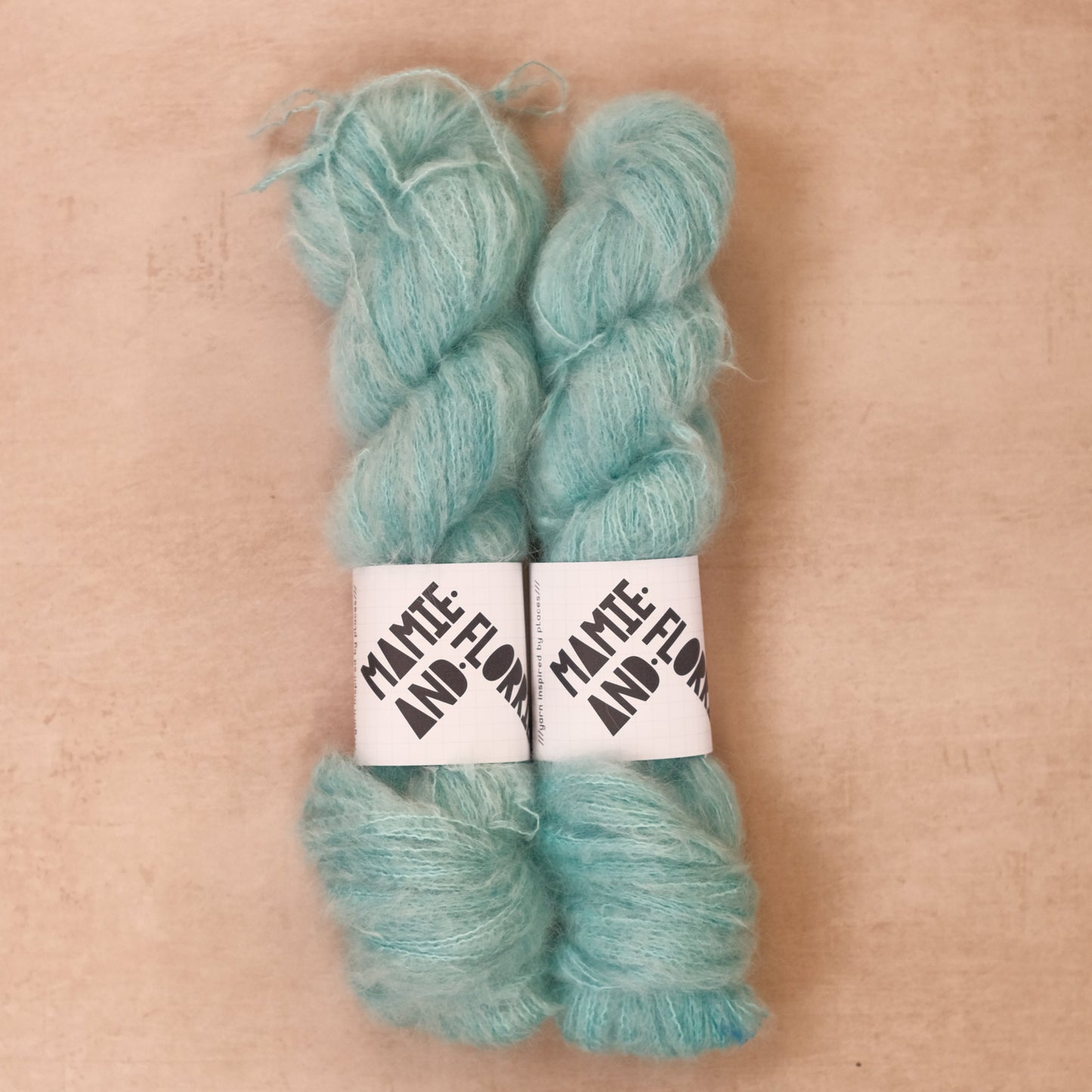 Ice Swim at Combs - Silk Suri Alpaca Fluff Fingering