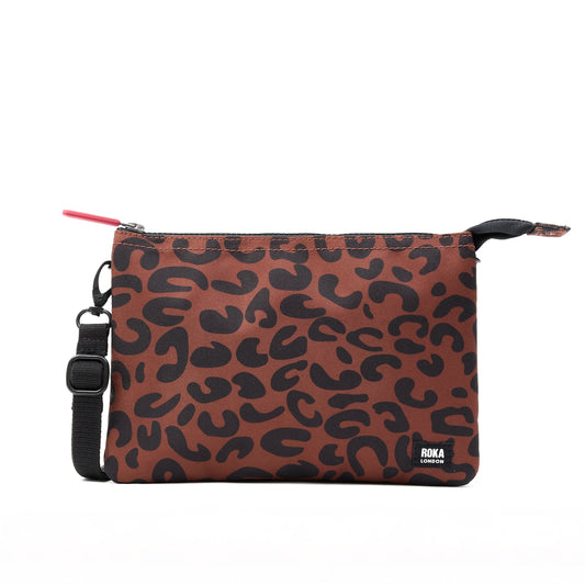 ROKA Carnaby Cross Body Bag - Scarlet Leopard