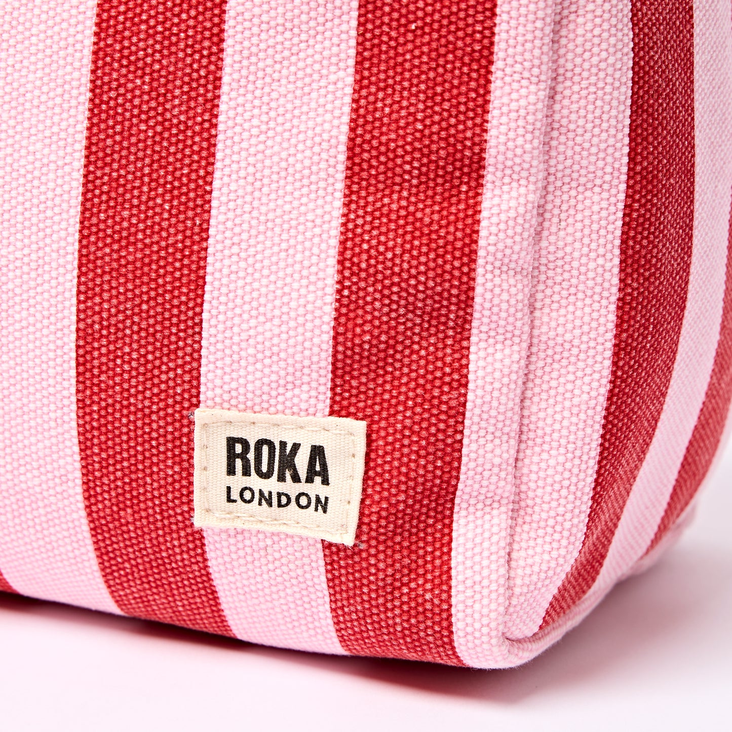 ROKA Mayfair Wash Bag - Strawberry Stripe