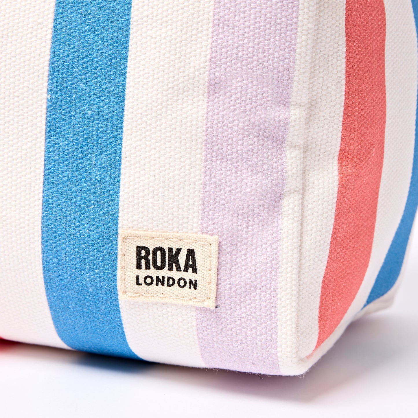 ROKA Mayfair Wash Bag - Pastel Multi Stripe