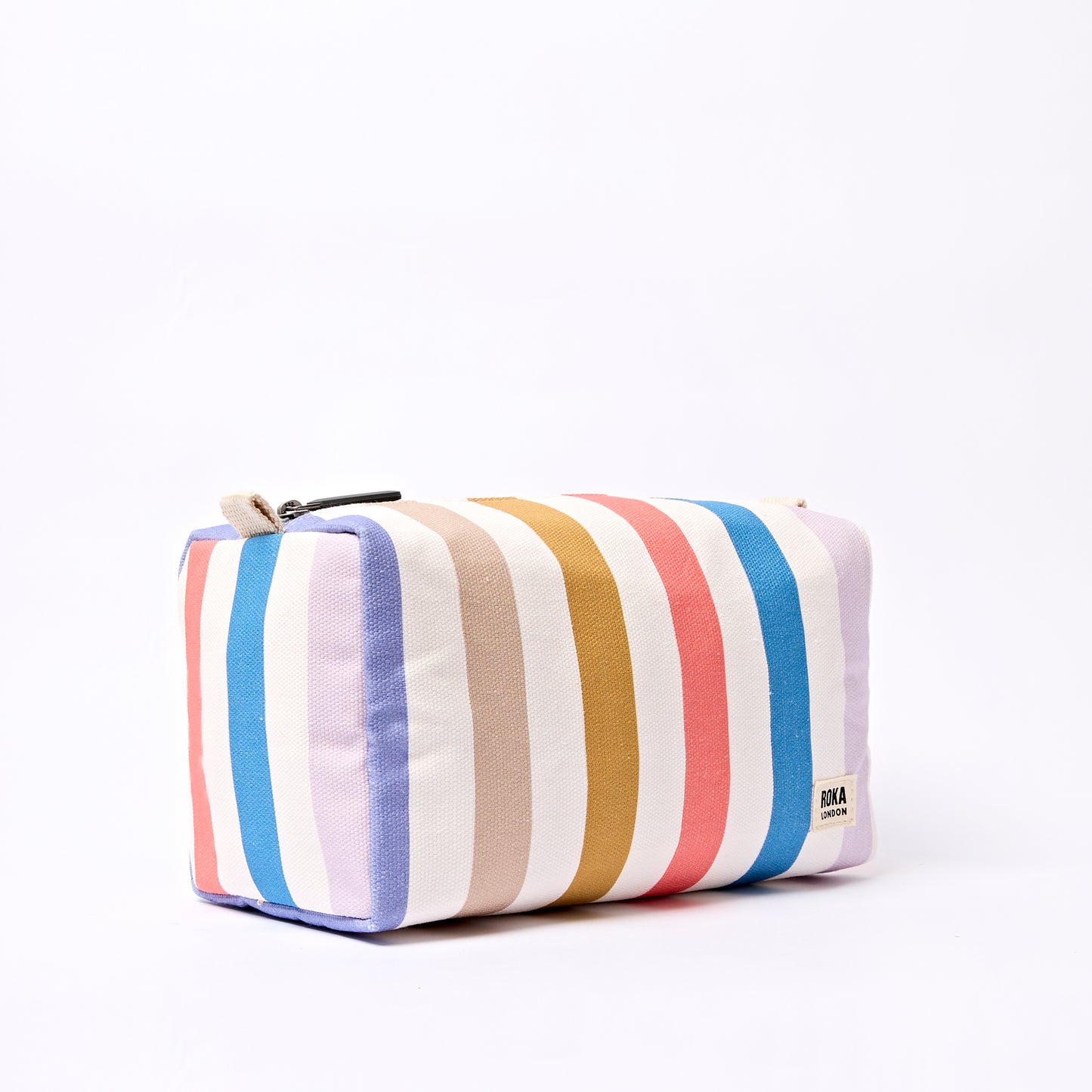 ROKA Mayfair Wash Bag - Pastel Multi Stripe