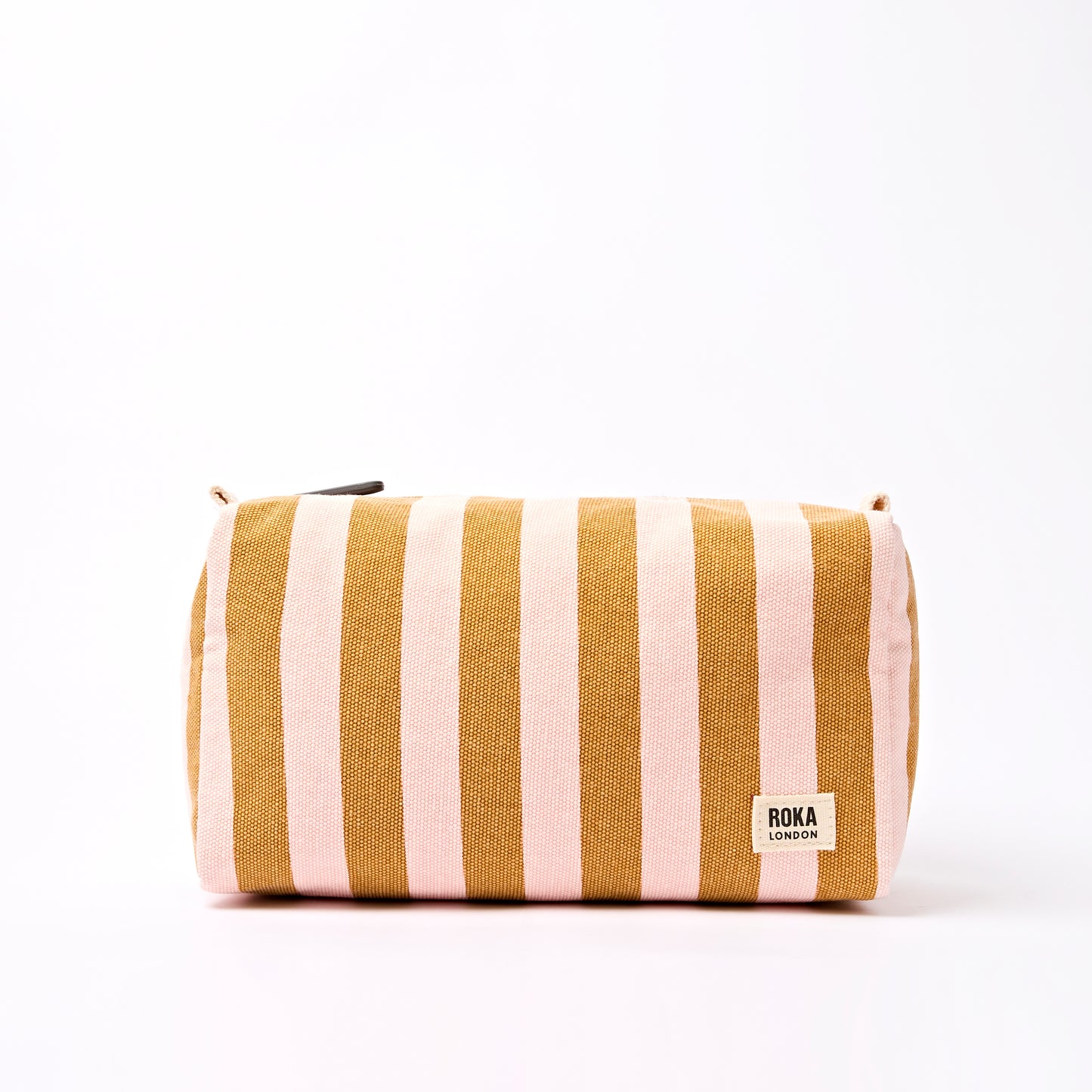 ROKA Mayfair Wash Bag - Rose Gold Stripe